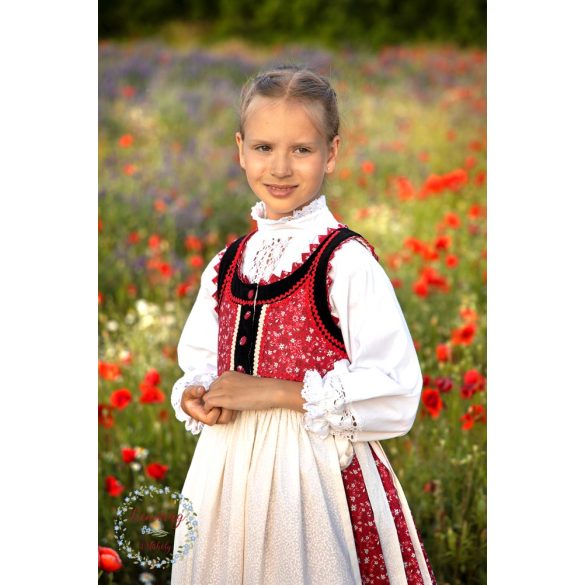 Gyermek mezőségi ruha köténnyel - blúz és alsószoknya opcionálisan 