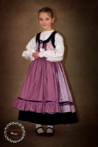 Gyermek mezőségi ruha köténnyel - blúz és alsószoknya opcionálisan 