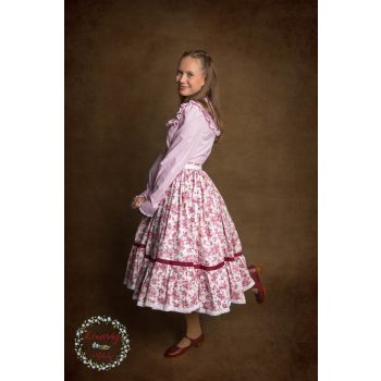 Szatmári szoknya - rózsa