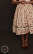 Fodros szoknya - rózsamintás  több színben 