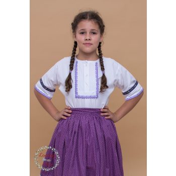 Szűk ujjú viseleti blúz -palóc blúz