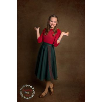 Lapszoknya - sötétzöld színben