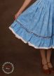 Fodros szoknya - világoskék színben